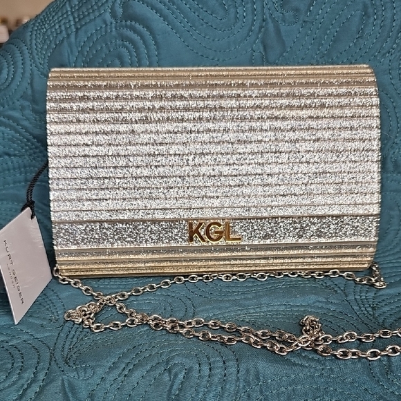 Kurt Geiger Silver and Multicolor Clutch Bag NWT - Picture 3 of 10